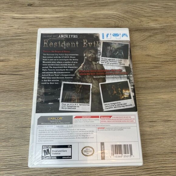 Resident Evil  Archives Wii (Nintendo Wii, 2009) Game New - Picture 2 of 5